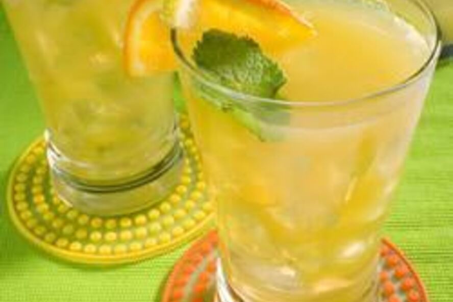 Рецепт летний мятно-апельсиновый чай