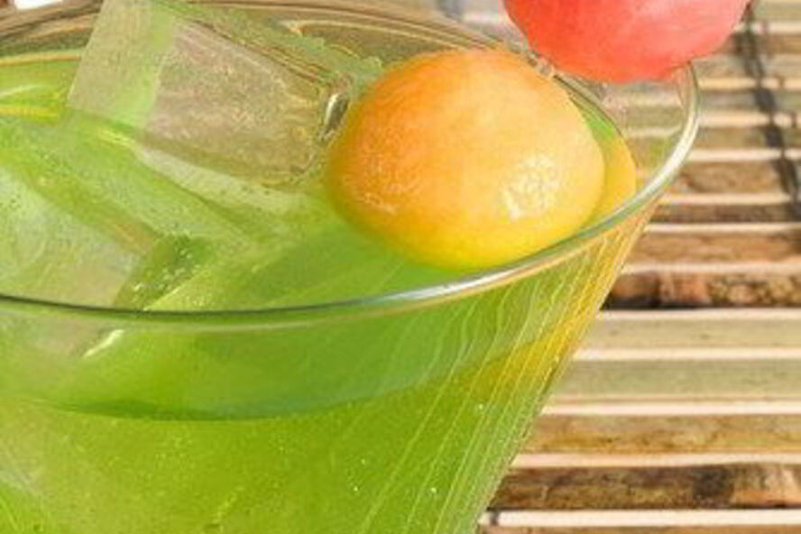 Рецепт дынно-имбирный пунш с базиликом