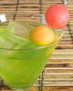 Дынно-имбирный пунш с базиликом