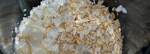 йогуртовый коктейль с овсянкой и творогом. Шаг 2