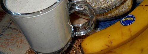 йогуртовый коктейль с овсянкой и творогом. Шаг 3