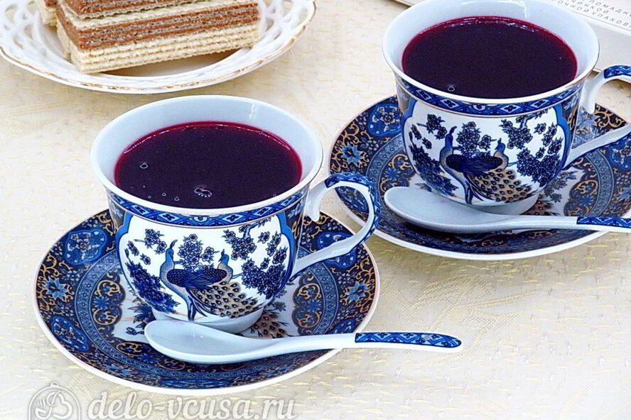 Рецепт кисель из черники