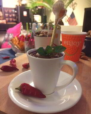 Ленивый шоколадный шот-эспрессо с чили