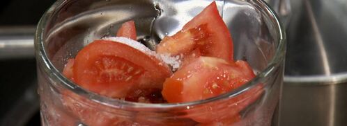 коктейль на основе овощей после полуночи. Шаг 2