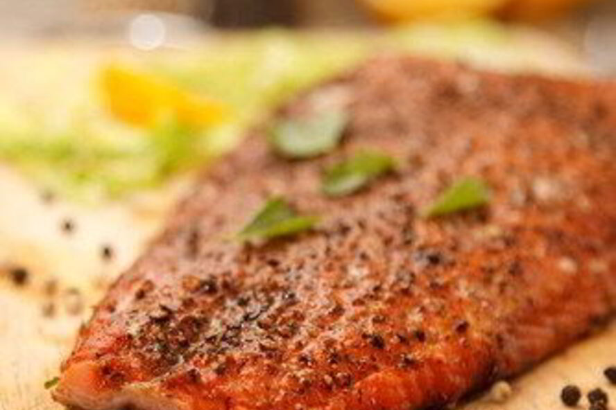 Рецепт лосось на гриле в кленовом сиропе и апельсиновом соке