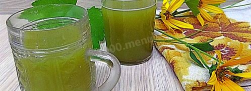 прохладительный напиток из виноградных листьев. Шаг 7