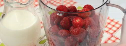 протеиновый коктейль с клубникой и творогом. Шаг 5