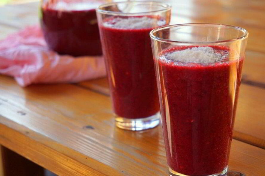 Рецепт ананасово-ягодный смузи