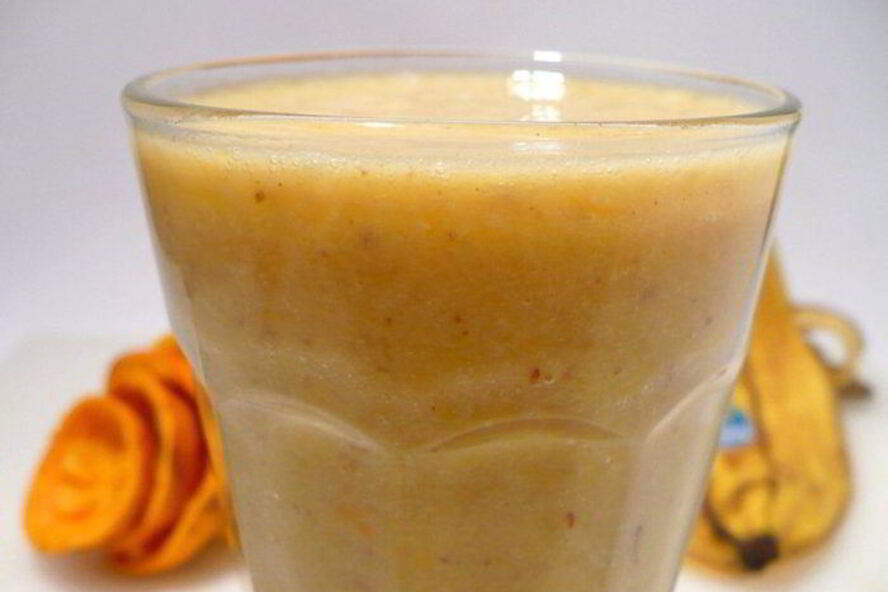 Рецепт апельсиново-банановый смузи с миндалем