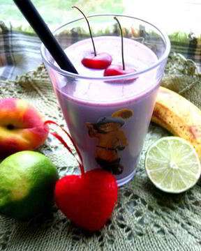 Банановый смузи с лаймом