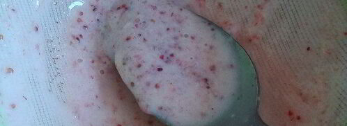 клубнично-банановый смузи с клетчаткой из семян льна. Шаг 3