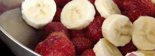 клубнично-банановый смузи. Шаг 2