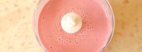 малиново-банановый смузи с овсяными хлопьями. Шаг 2