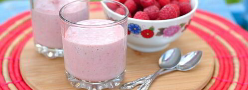 малиново-банановый смузи с овсяными хлопьями. Шаг 3