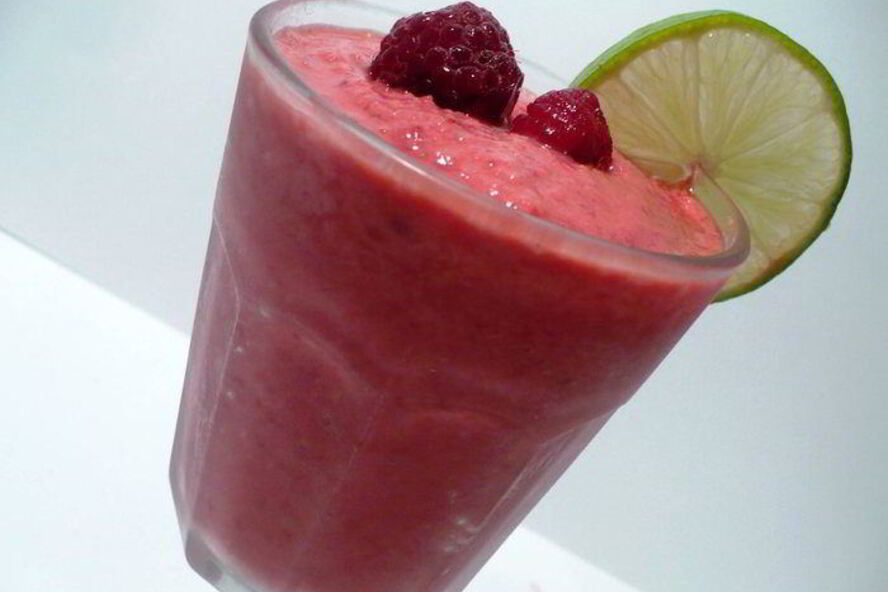Рецепт малиново-яблочный смузи с лаймом