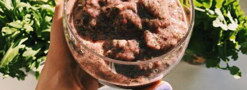 смузи банан-финики-руккола. Шаг 5