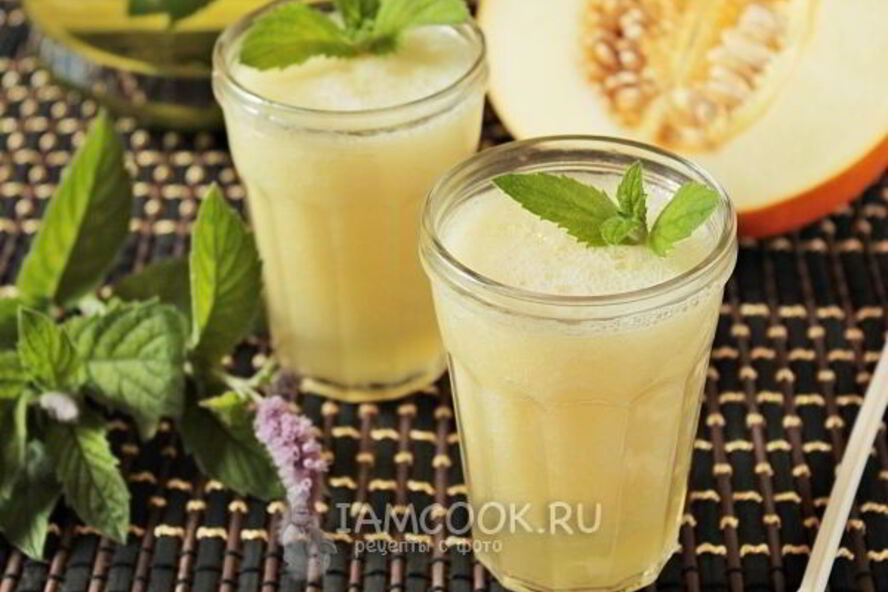 Рецепт смузи из дыни с мятным чаем