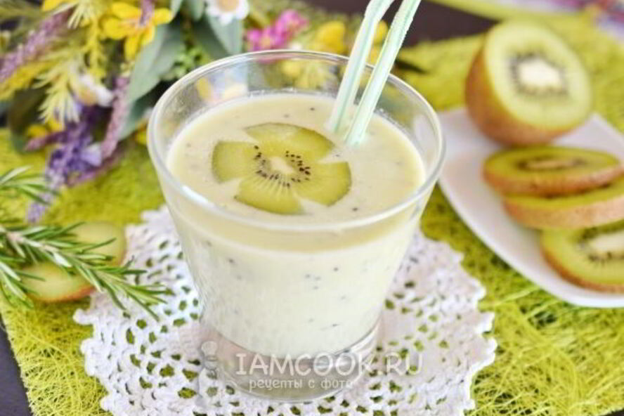 Рецепт смузи из кефира и киви