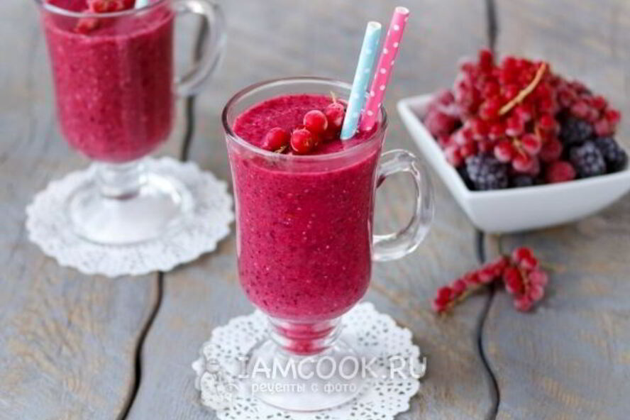 Рецепт смузи из замороженных ягод