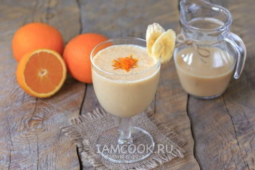 Рецепт смузи с бананом и апельсином