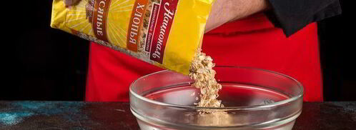 смузи с овсянкой, клюквой и клубникой. Шаг 2