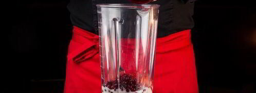 смузи с овсянкой, клюквой и клубникой. Шаг 3