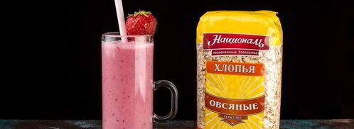 смузи с овсянкой, клюквой и клубникой. Шаг 5