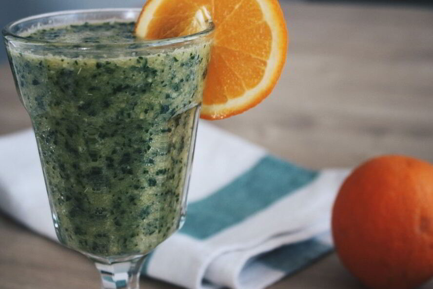 Рецепт смузи со шпинатом и апельсином
