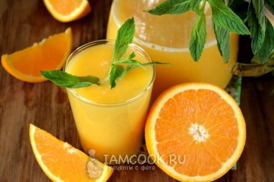 Рецепт тропический смузи с консервированным манго и ананасом