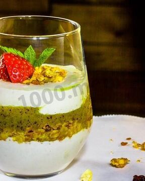 Творожный мусс с фруктовым смузи