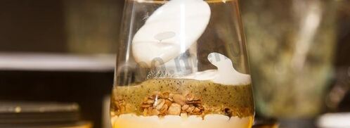 творожный мусс с фруктовым смузи. Шаг 5