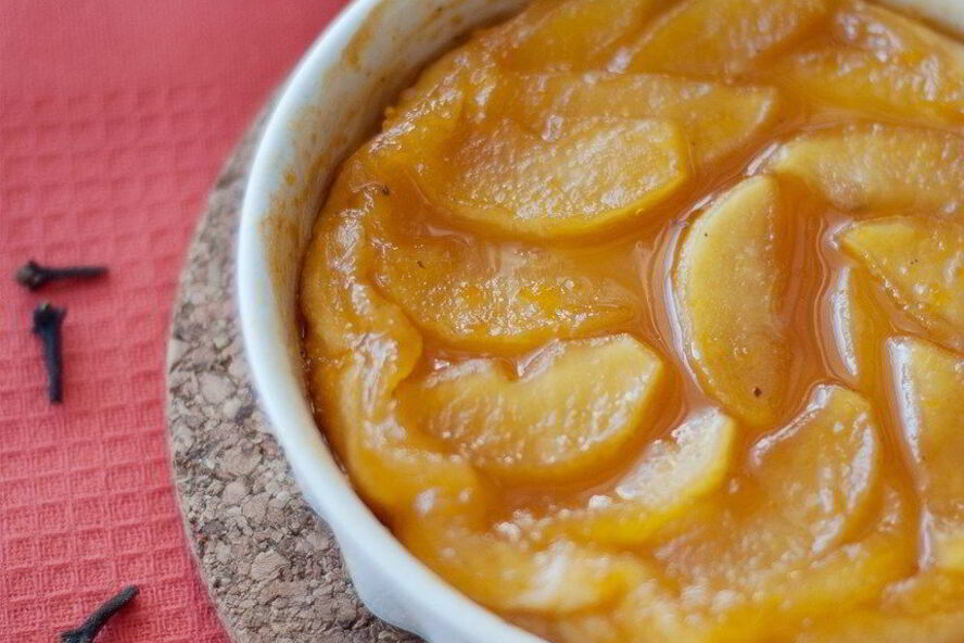 Рецепт тарт татен с грейпфрутовым сиропом и гвоздикой