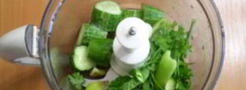 зеленый коктейль для сыроедов. Шаг 3