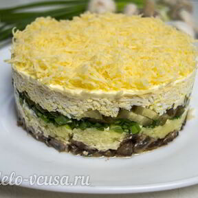 Салаты с грибами