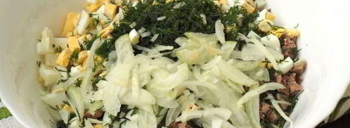 картофельный салат с говядиной. Шаг 3