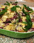 Картофельный салат с красной фасолью