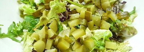 картофельный салат с красной рыбой. Шаг 4