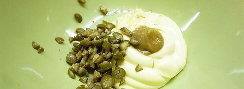 картофельный салат с красной рыбой. Шаг 6