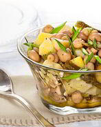 Картофельный салат с маринованными шампиньонами