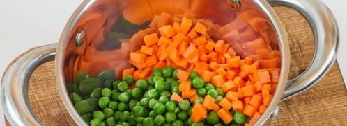 картофельный салат с морковью и горошком. Шаг 5