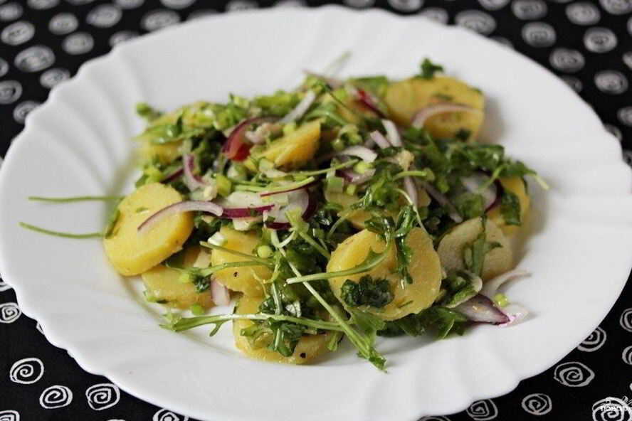 Рецепт картофельный салат с руколой