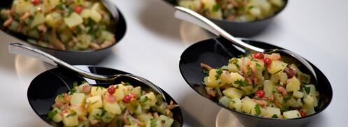 картофельный салат с жареным беконом. Шаг 3