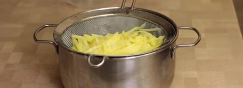 корейский картофельный салат камди ча. Шаг 5