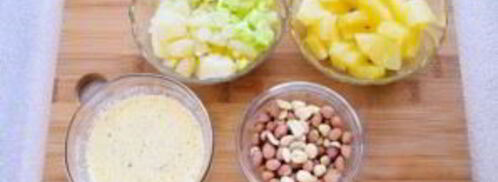 салат картофельный с ананасом. Шаг 2