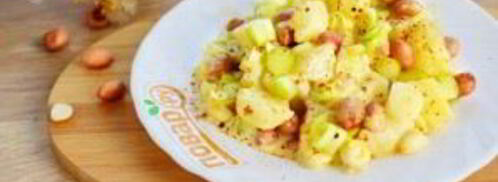 салат картофельный с ананасом. Шаг 3