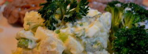 салат картофельный с релиш-соусом. Шаг 4