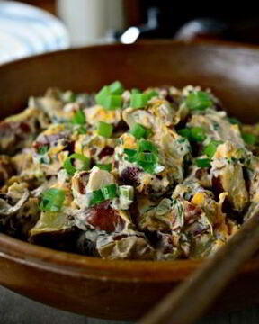 Салат с запеченным картофелем