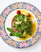 Теплый салат с картофелем и осьминогом