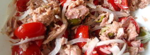 теплый салат с картофелем и тунцом. Шаг 8