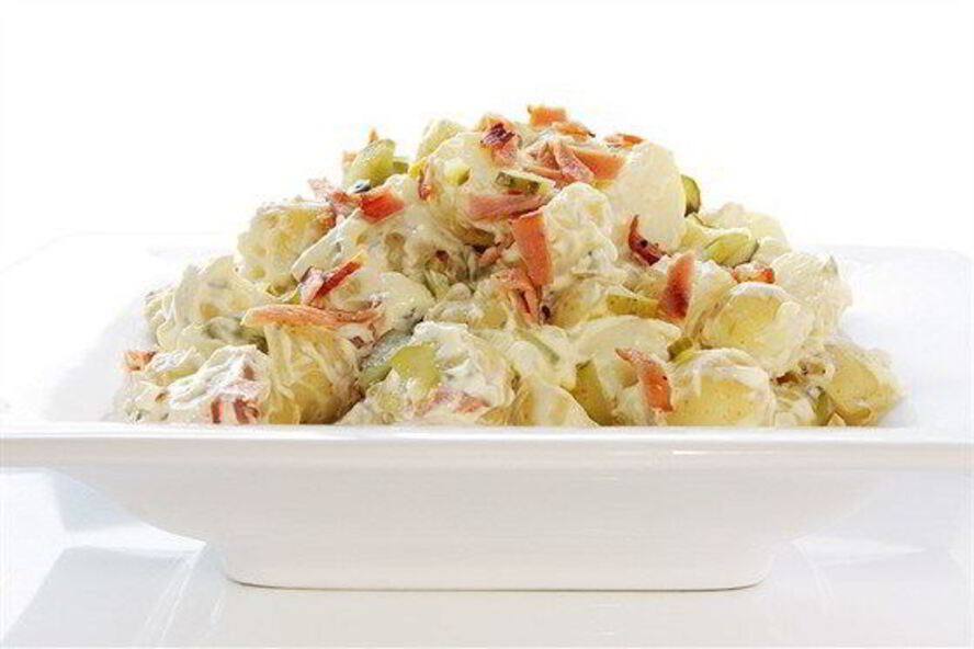 Рецепт золотистый картофельный салат